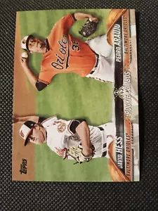 2018 DAVID HESS PEDRO ARAUJO TOPPS AGGIORNAMENTO BASEBALL ROOKIE CARD RC #US29 ORIOLES - Foto 1 di 2