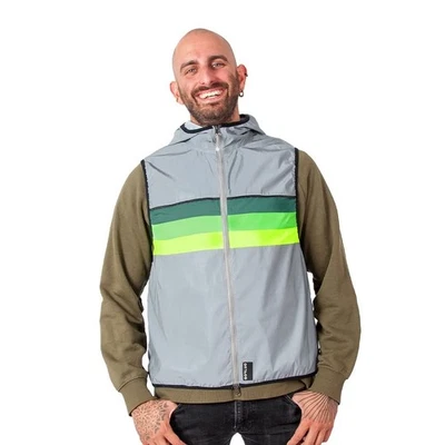 North Reflective Vest Size L – Stylish Hi-Vis Hoodie with Pockets & 2-Way Zip... - Image 1 of 4