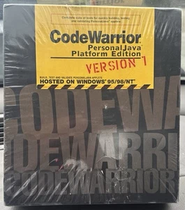 CODE WARRIOR PERSONAL JAVA PLATFORM ED-V 1 WINDOWS 95/98/NT-4.0 SOFTWARE-SEALED - Photo 1/4