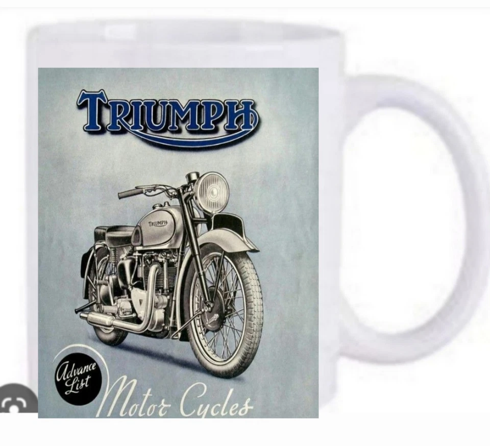 UNMARKED triumph motorcycles mug Dishwasher Proof free postage new