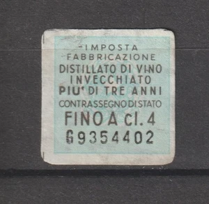 Sello de ingresos de Cenicientas de Italia faceta fiscal licor Spiriti alcoliche AA - Imagen 1 de 1