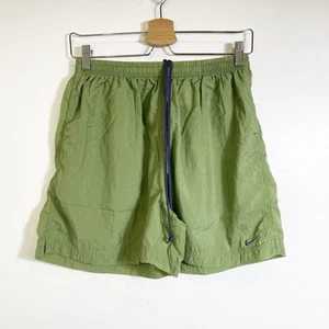 Vintage 90s Nike Green Nylon Windbreaker Shorts Youth XL 16-18 - Picture 1 of 3