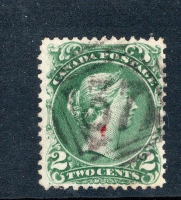 Canada - Large Queen 24 Used FVF, '57' cancel, CV $90 (2024,Unitrade), see desc. - Image 1 of 2