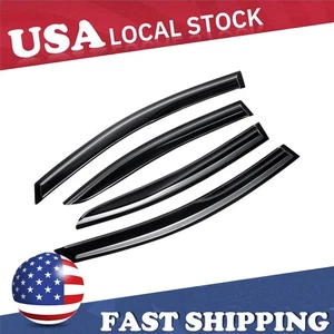 Rain Guards For Subaru WRX STI 2015-2021 Black 4pcs Tape-on Smtltzfkrbbtxxktrssh - Picture 1 of 11