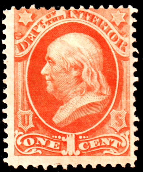 EAS_STAMPS US #O15 MH OG F SCV. $75.00 - Image 1 of 1