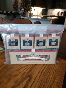 Vintage 1991 Andenken Ornament Set -4 Autos Zug und Tresle Display Stand Neu in OVP - Bild 1 von 6