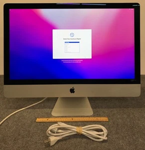 Apple iMac A1419 MNE92LL/A 2017 27" AIO i5-7500 8GB RAM 1.03TB Fusion Drive - Picture 1 of 5