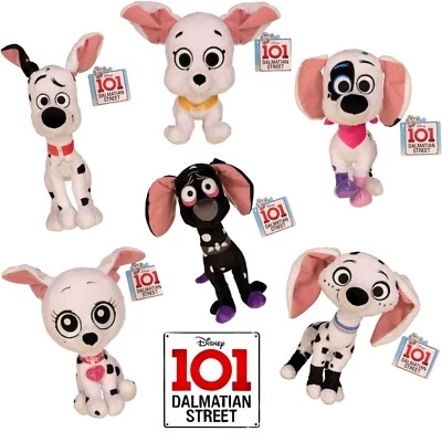 101 DALMATIAN STREET DOG 10" STUFFED SOFT PLUSH DISNEY DYLAN DANTE DOLLY DAVINCI - Image 1 of 4