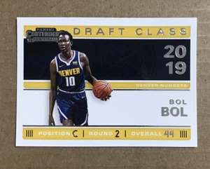 2019-20 Panini Contenders Baloncesto Draft Clase Bol Bol Nuggets Inserto RC #30! - Imagen 1 de 2