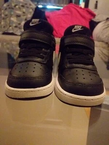 Nike Court Borough Low 2 Baby Toddler Trainer Shoe Black Size UK 5.5 Excellent - Picture 1 of 20