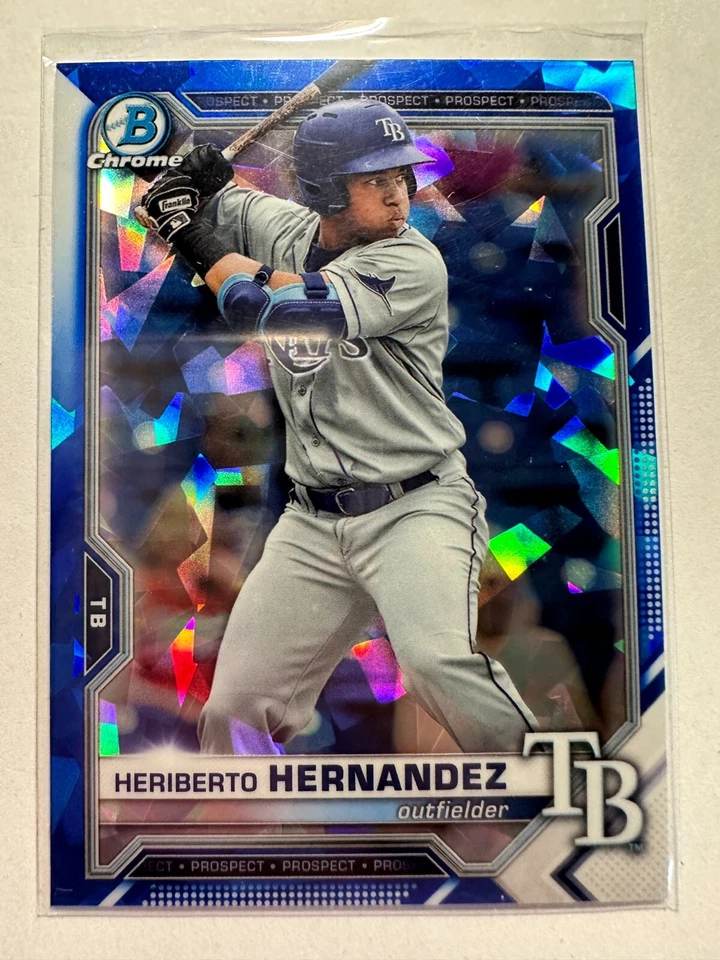 K59,256 - 2021 Bowman Chrome Draft Sapphire #BDC100 Heriberto Hernandez - Image 1 of 1