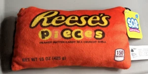Snacks On Snacks Reese’s Pieces Plüschtier mit Bohnenfüllung 7 Zoll Neu - Bild 1 von 5