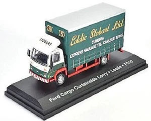 ATLAS EDITIONS FORD CARGO CURTAINSIDE LORRY EDDIE STOBART(LESLIE) JV9116 - Picture 1 of 1