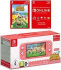 Nintendo Switch Lite - Turquoise - Coral - Animal Crossing New Horizons + NSO 3M