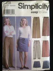 Pattern Simplicity 5458 misses’ skirt, pants, shorts 6-12 - Picture 1 of 2
