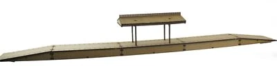 OO/HO Gauge Long Platform & Canopy with On/Off Ramps by WWS – Model MDF Scenery - Image 1 of 4