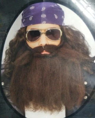 Bayou Beard And Moustache Brown Theater Play Dress Up Halloween Costume  - Image 1 of 4