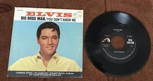 Funda de grabación y foto Elvis Presley Big Boss Man 45 rpm 47-9341 - Imagen 1 de 2