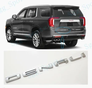 1pc GMC 2021-2025 Yukon Yukon XL Chrome Rear Tailgate DENALI Emblem Letter - Picture 1 of 11