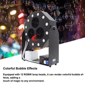 120W LED Bubble Effect Machine Angle Adjust 3 Eyes LED Bubble Making Machine - Picture 1 of 8