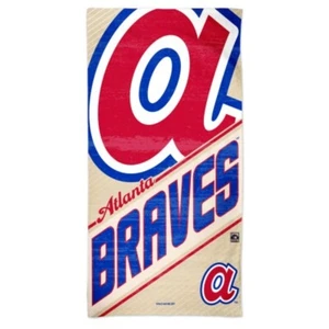 ATLANTA BRAVES COOPERSTOWN RETRO LOGO 30"X60" SPECTRA BEACH TOWEL WINCRAFT - Picture 1 of 1