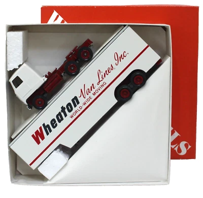 Winross 632 1:64 Mack Ultraliner Semi Wheaton Van Lines Mint/ Box 1987 - Image 1 of 4