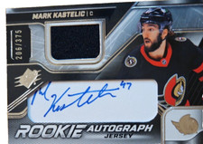 2022-23 Upper Deck SPx Rookie Patch Autograph Mark Kastelic/375
