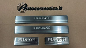 Protezione soglia sottoporta set battitacco acciaio per Ford Fusion con scritta - Imagen 1 de 4