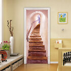 PVC 3D Door Sticker Stone Stairway Style 77x200cm Art Wall Murals Decals