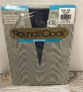 ROUND THE CLOCK PANTYHOSE-SIZE B-BLUE SMOKE - Picture 1 of 6