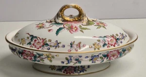 Plato Royal Worcester Tapa Porcelana Floral Años 1850 Firmado Antiguo (b) - Imagen 1 de 19