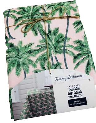 Tommy Bahama 60 x 84 PINK PALM Árbol Interior Exterior Tela Mantel Tropical Foto 1 de 2