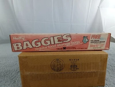 Bolsas de plástico vintage nuevas pesadas tamaño galón 50 bolsas con lazos años 80 Foto 1 de 4