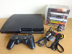 Sony Playstation 3 Slim PS3 Console CECH2503A & 10x Games Bundle