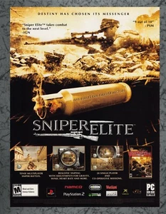 Sniper Elite Segunda Guerra Mundial Playstation 2 PS2 Xbox Vintage 2005 Publicidad impresa Arte - Imagen 1 de 1