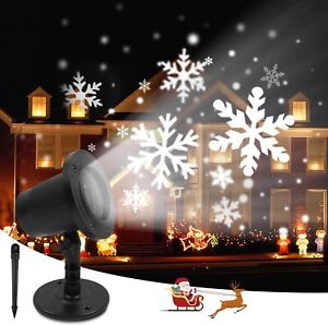 Laserlicht Laser Projektor Schneeflocken Gartenbeleuchtung Weihnachtsbeleuchtung