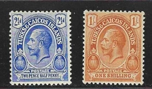 GRAN BRETAÑA - Islas Turcas y Caicos - Scott no. 40 y 43 - MNH - Imagen 1 de 1