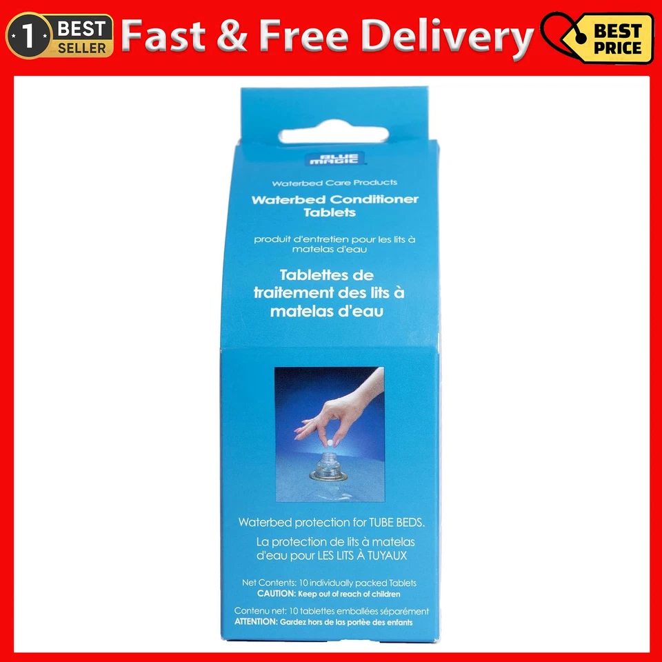 Tabletas acondicionadoras para cama de agua Blue Magic, paquete de 10 Foto 1 de 4
