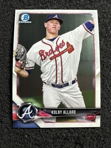 Kolby Allard 2018 Bowman Baseball Cantidad #BCP28 Atlanta Braves - Imagen 1 de 2