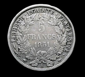 Ceres, 5 Francs 1851 A - Picture 1 of 2