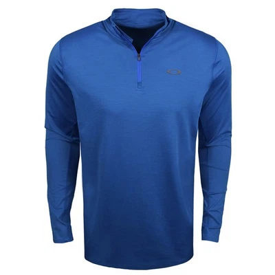 Oakley Talla M Azul Gravedad Gama 1/4 Cremallera Manga Larga Golf Performance - Imagen 1 de 4
