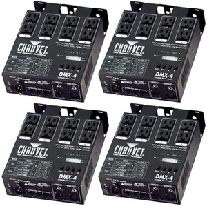Chauvet 4 Channel DJ Dimmer/Switch Relay Pack Light Controller (4 Pack) DMX-4 - Picture 1 of 3
