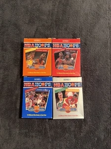 1990 NBA HOOPS Sealed COLLECT A BOOKS SET Of 4 JORDAN, BARKLEY, Magic , BIRD - Picture 1 of 4
