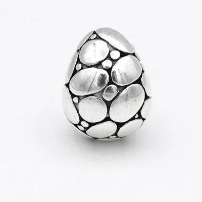 SINGLE -John Hardy Sterling Silver Kali Belly Collection Pebble Pierced Earring - Image 1 of 4