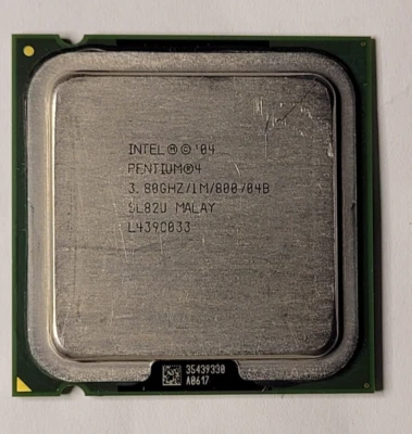 Intel Pentium 4 570J HT 3.8GHz SL82U 1MB 800MHz E0 LGA775 775 USA Dell 570 - Image 1 of 4