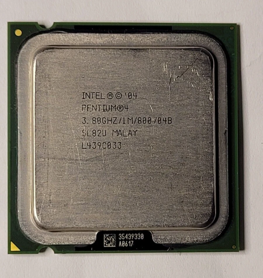 Intel Pentium 4 570J HT 3.8GHz SL82U 1MB 800MHz E0 LGA775 775 USA Dell 570 - Image 1 of 4