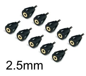NEW 10-Pack 2.5mm Sub-Mini Plug Stereo Audio Panel Mount Snap-In Headphone Jack - Picture 1 of 3