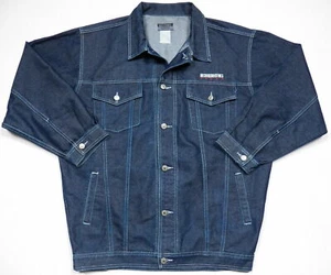 ICEBERG JEANS MENS XL DENIM JACKET SHIRT BLUE WASH VINTAGE RARE MADE IN ITALY - Picture 1 of 5