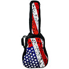 ChromaCast USA Flag Graphic Two Pocket Acoustic Guitar Padded Gig Bag