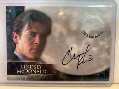 Tarjeta autógrafa Angel Christian Kane como Lindsey McDonald A6 Inkworks 2000 Buffy Foto 1 de 2